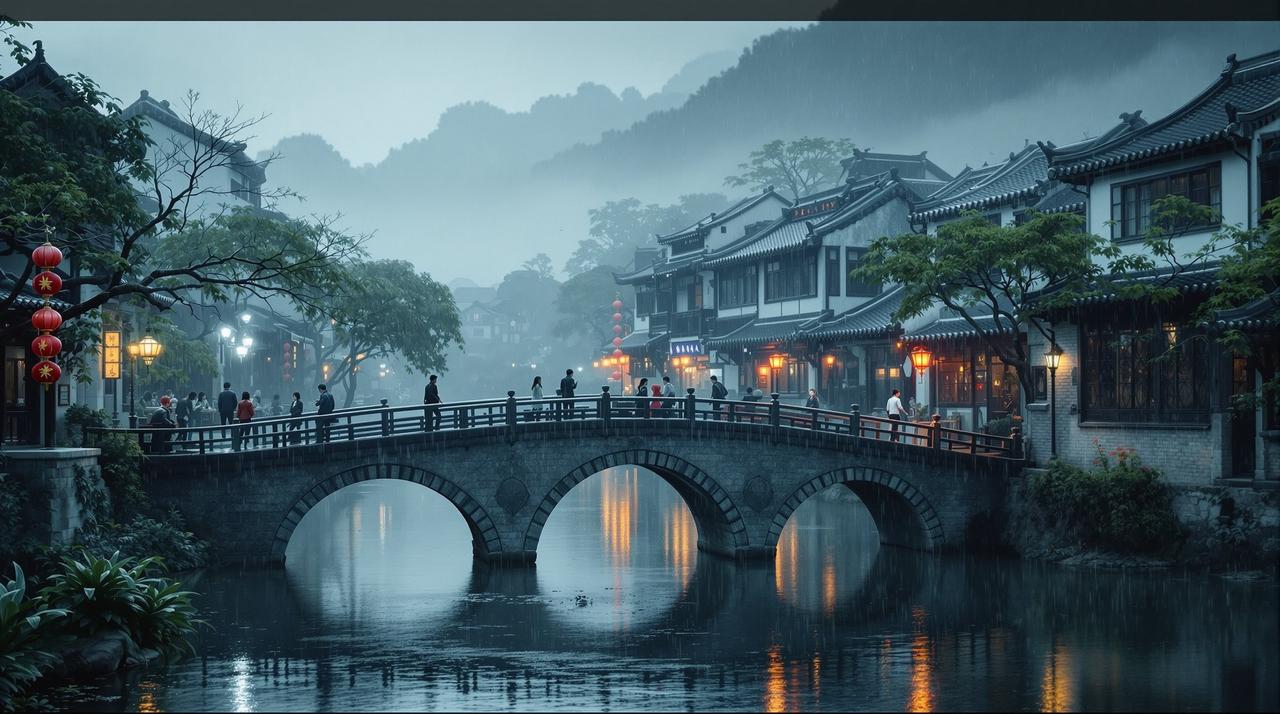 完美影院作品《江南烟雨》高清海报
